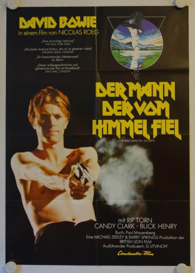 The Man who fell to Earth original release german movie poster